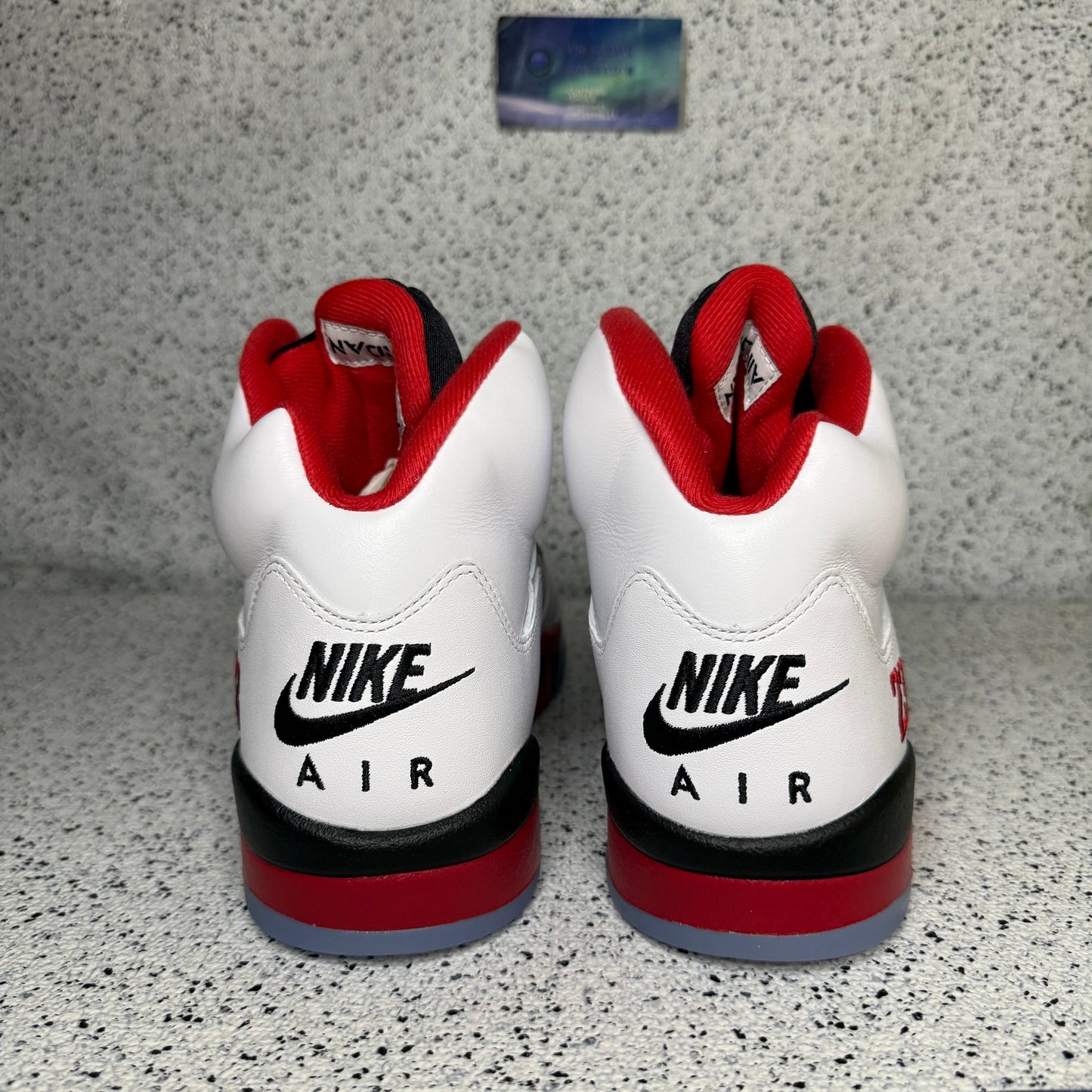 Jordan 5 Fire Red Black Tongue