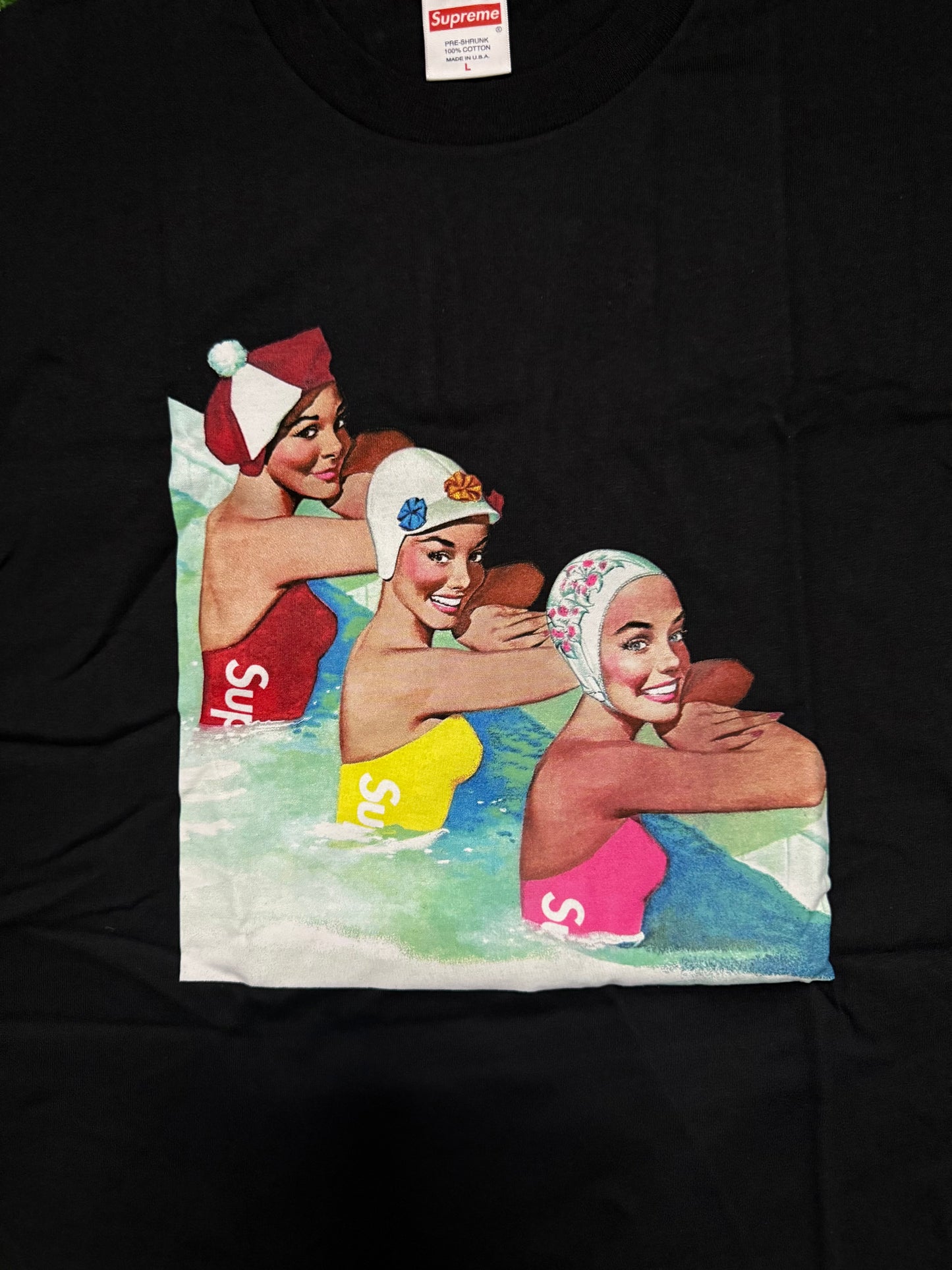 Supreme Swimmers Tee Black