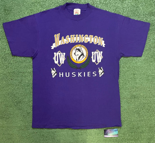 Vintage 1990s UW Washington Huskies University of Washington huskies tee