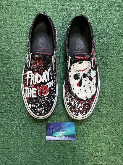 Vans House of Terror Friday the 13th Jason Voorhees slip on size 10men/11.5women