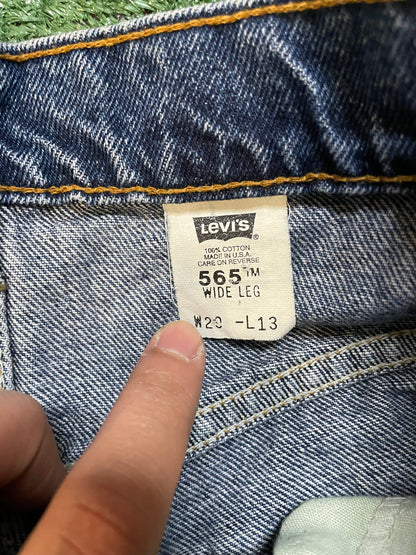 Vintage 1990s Levi 565 Orange tab Jean shorts