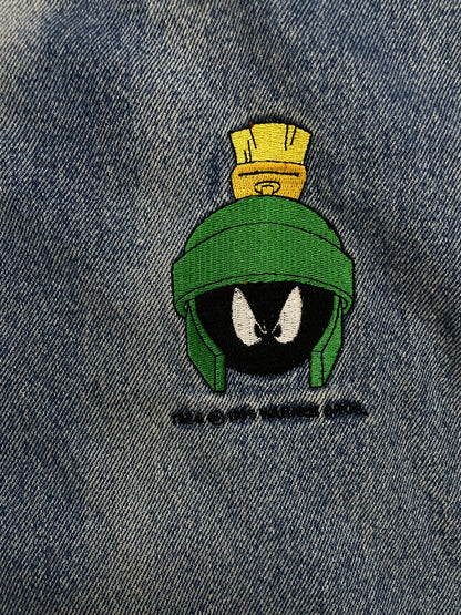 Vintage 1990s Marvin the Martian denim varsity jacket