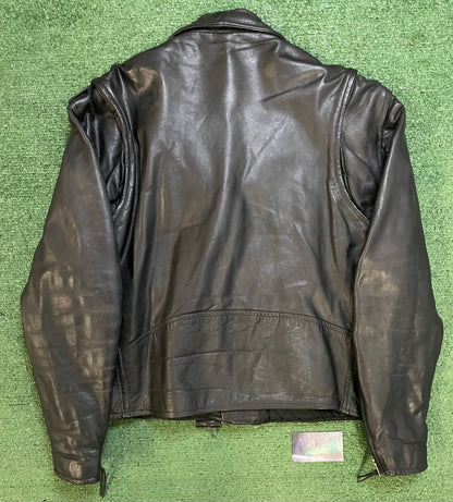 Vintage First Genuine Leather motorcycle leather jacket