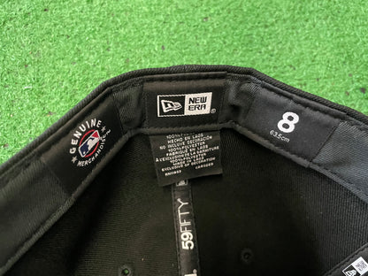 Washington nationals black white new era fitted hat