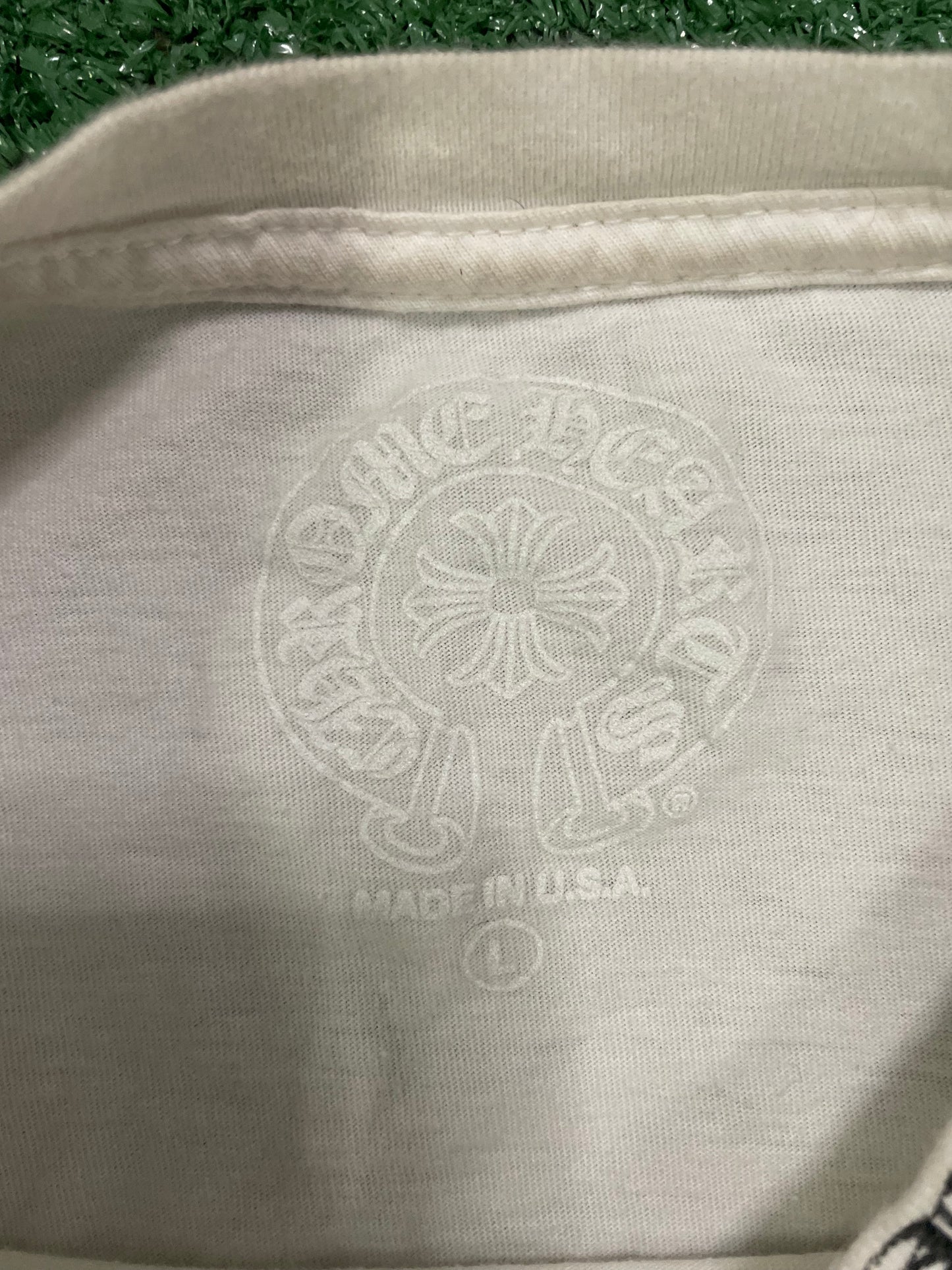 Chrome Hearts neck logo white longsleeve