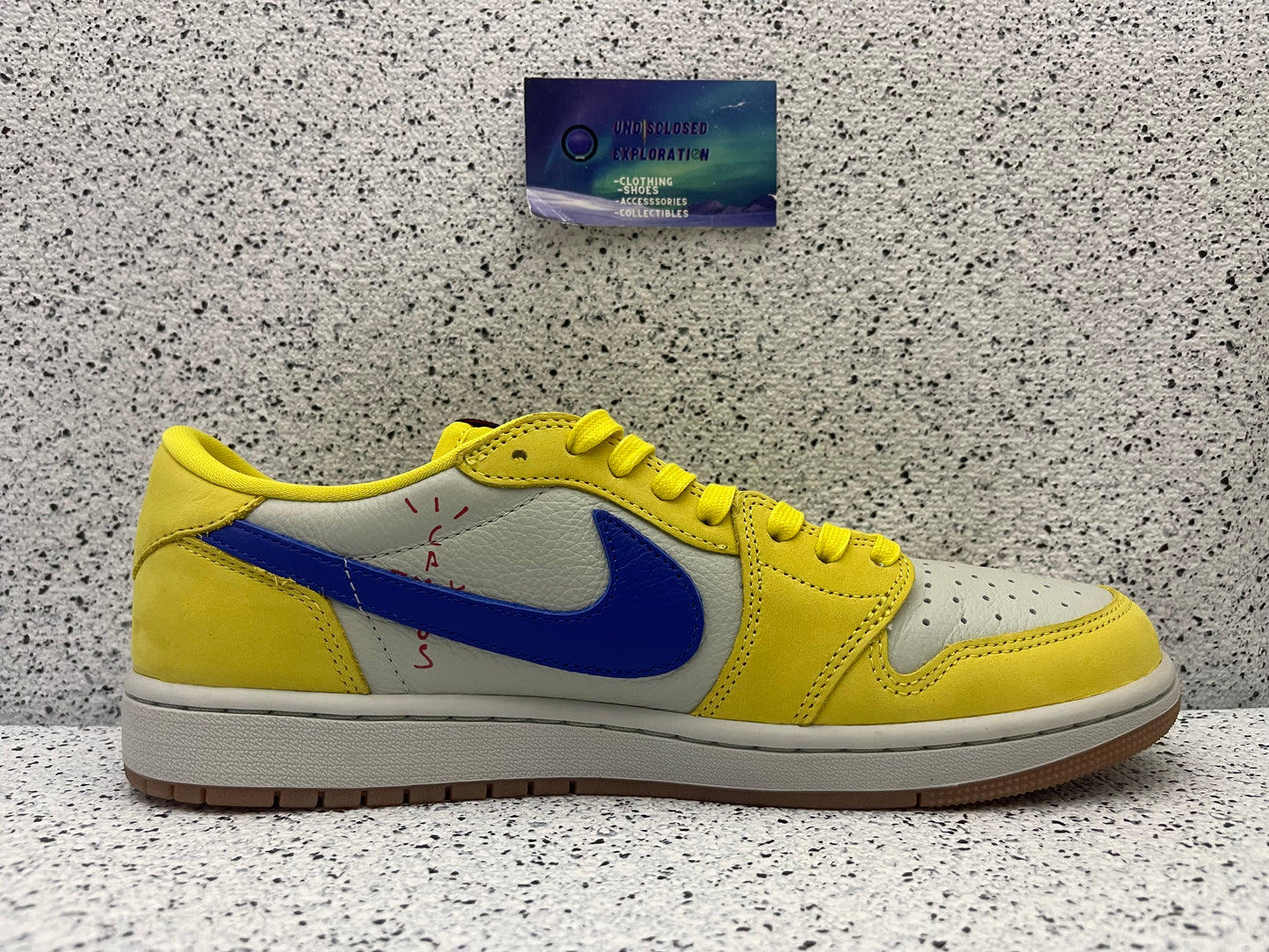 Jordan 1 Low Travis Scott Canary 10 Men/11.5 Women “Preowned”