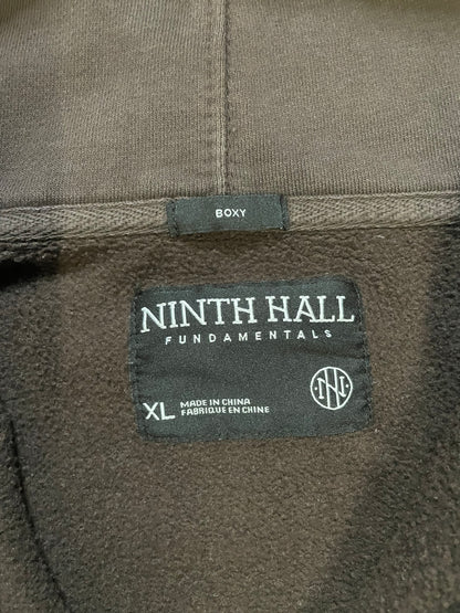 Ninth Hall brown zip up hoodie