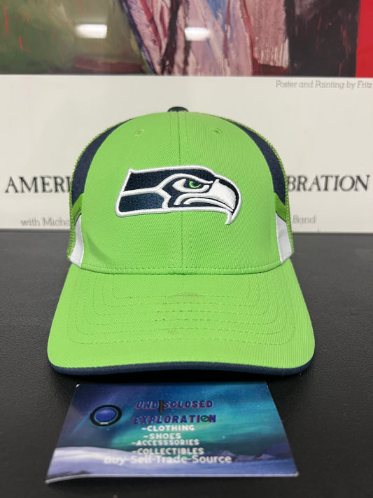 Seattle Seahawks green Reebok mesh hat