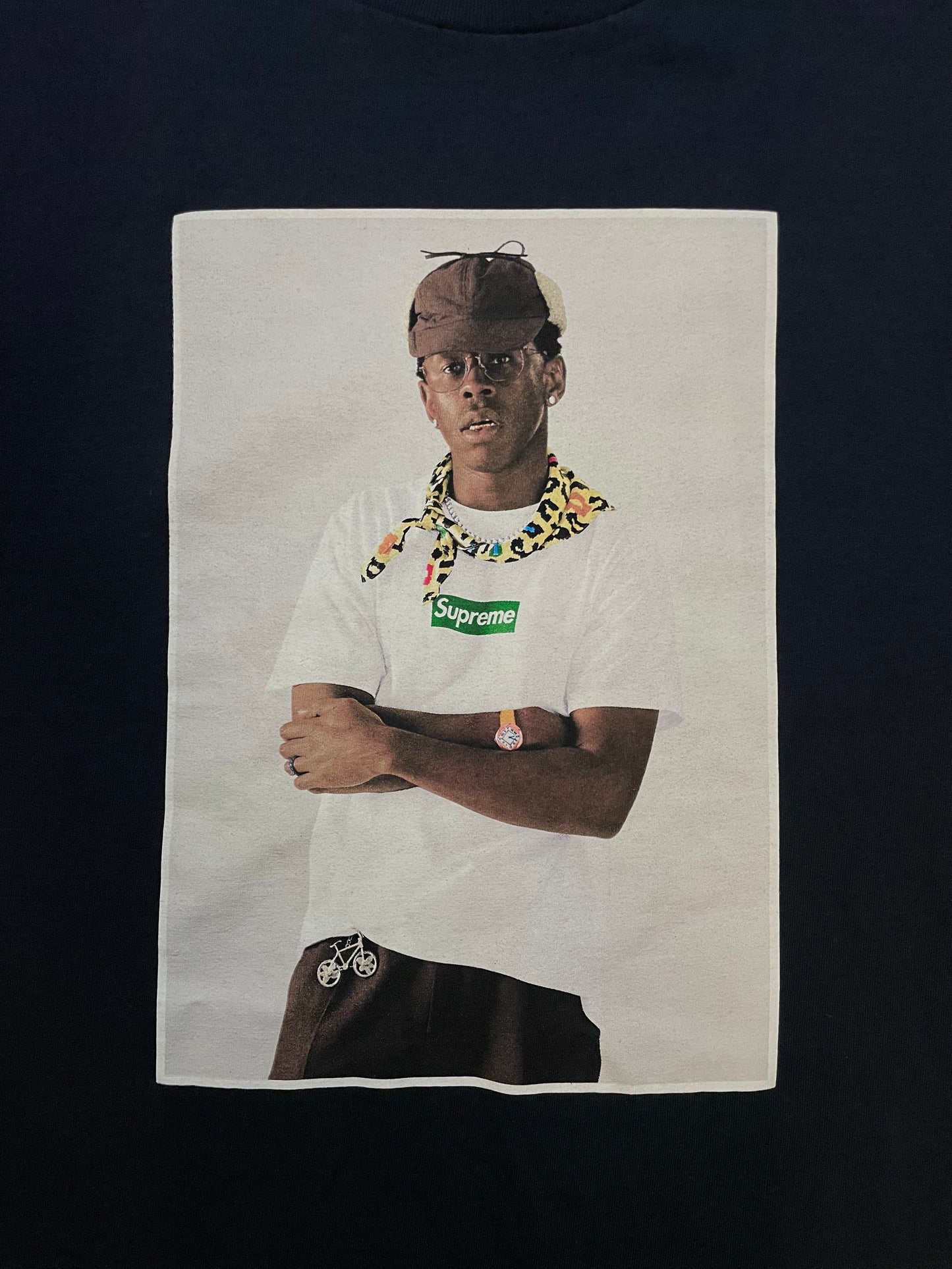 Supreme Tyler the creator Navy photo tee