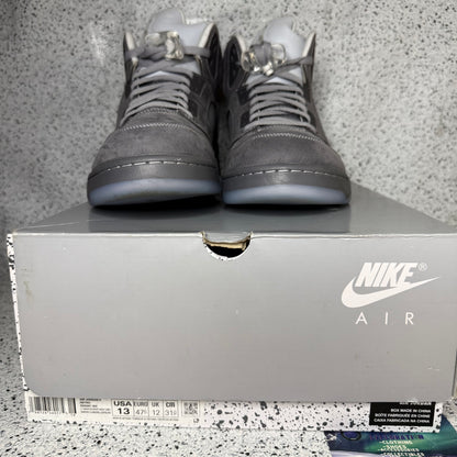 Jordan 5 Wolf Grey 13 Men “Preowned”
