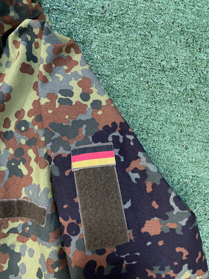 Vintage 90s German Bundeswehr Army GoreTex Flecktarn Rain Jacket