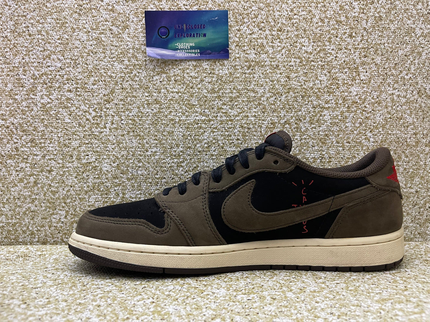 Jordan 1 Low Travis Scott Mocha 10 Men/11.5 Women “Preowned”