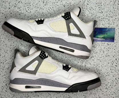 Jordan 4 White Cement 2012 10 Men/11.5 Women “Preowned”