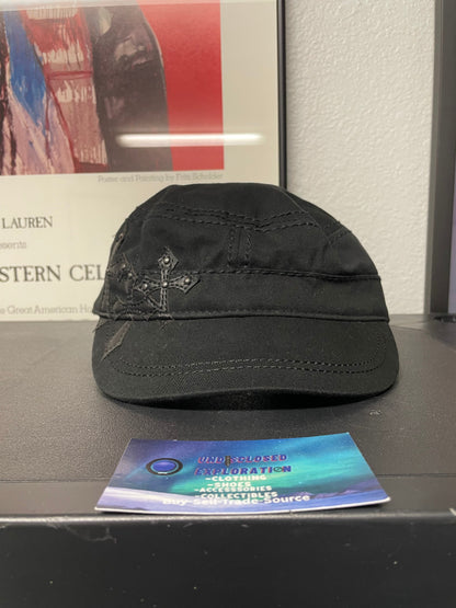 Vintage 2000s Affliction triple cross cadet hat
