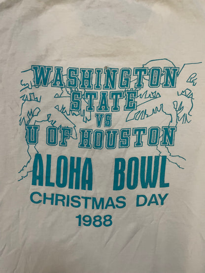 Vintage 1980s Washington state university WSU aloha bowl tee