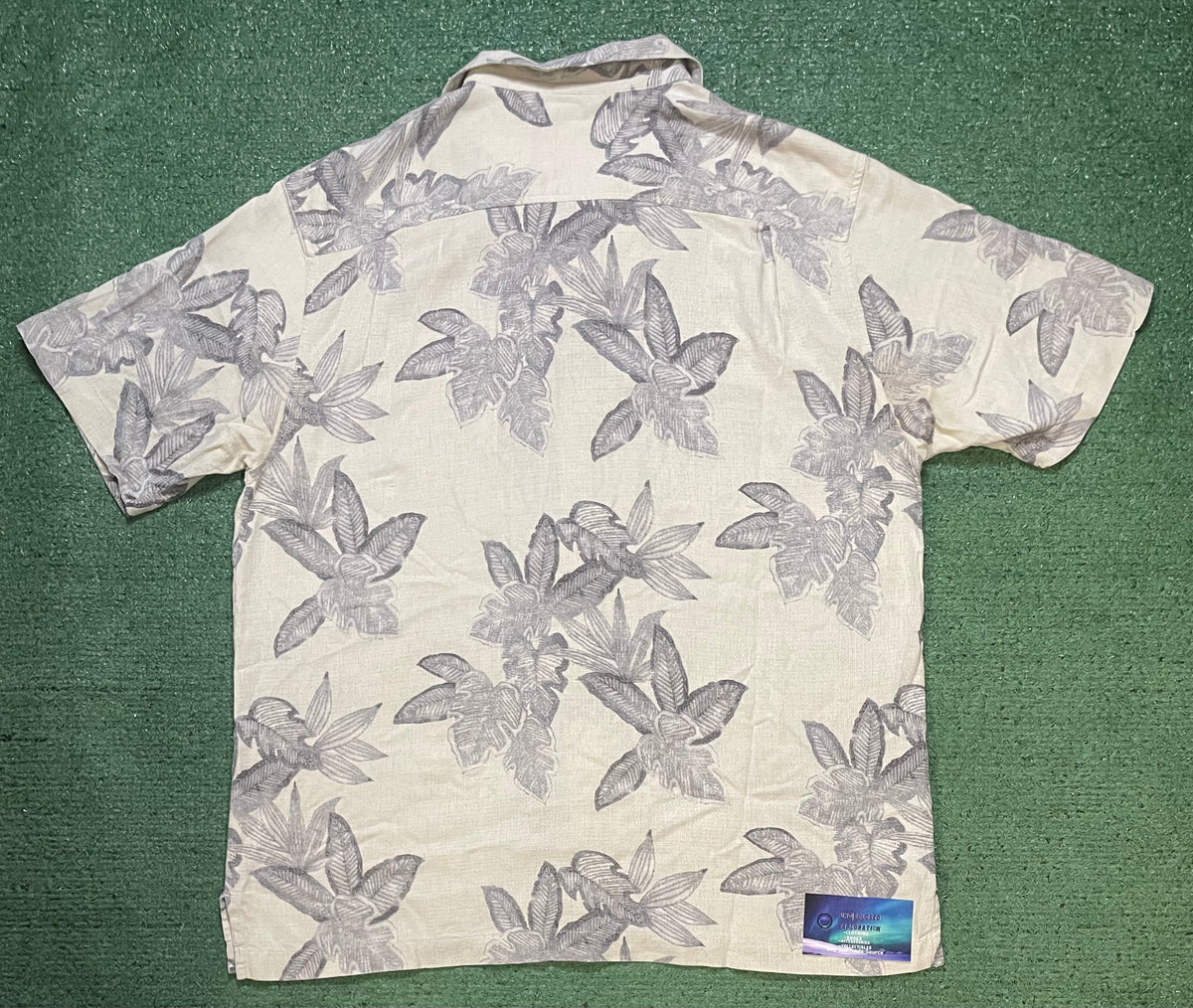 Tommy Bahamas floral silk short sleeve button up
