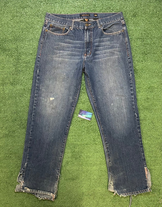 Vintage Ed Hardy eagle embroidered jeans