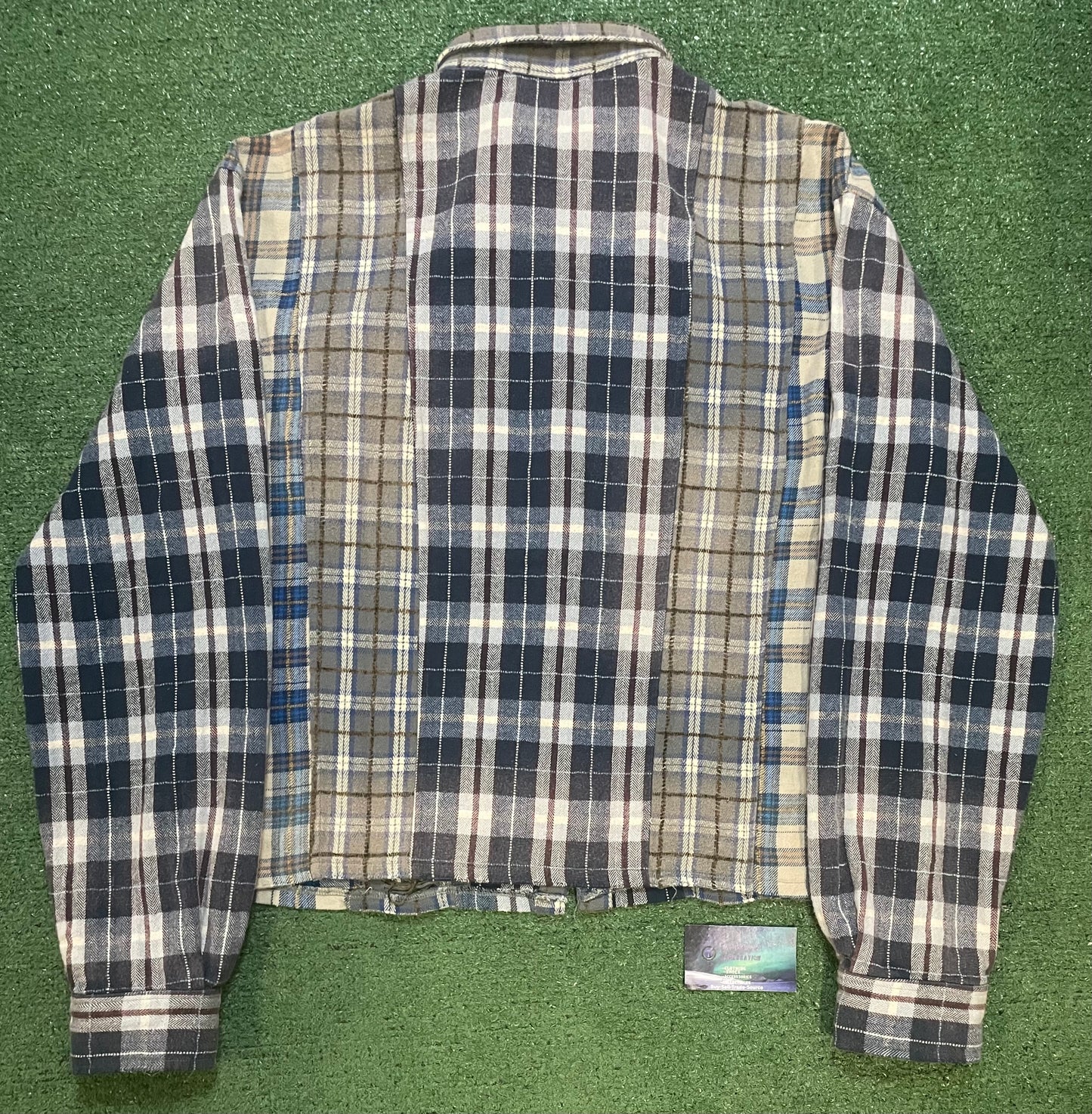 Vale blue crystal flannel