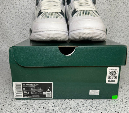 Jordan 4 Oxidized Green 9 Men/10.5 Women “Preowned”