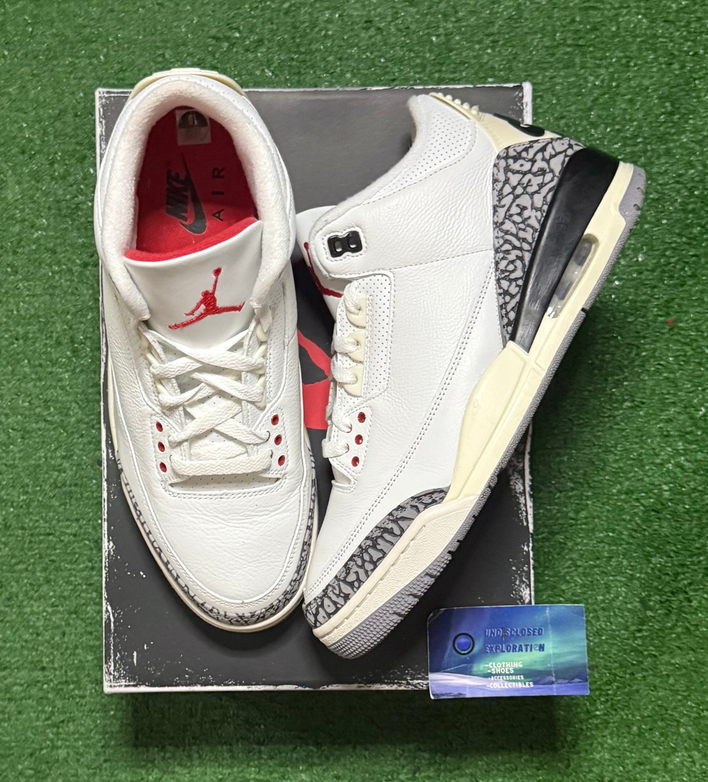 Jordan 3 White Cement 10 Men/11.5 Women “Preowned”
