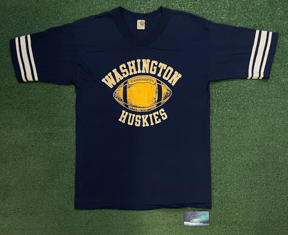 Vintage 1970s UW University of Washington Huskies football tee
