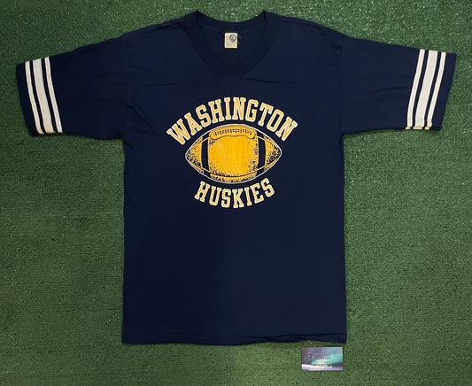 Vintage 1970s UW University of Washington Huskies football tee