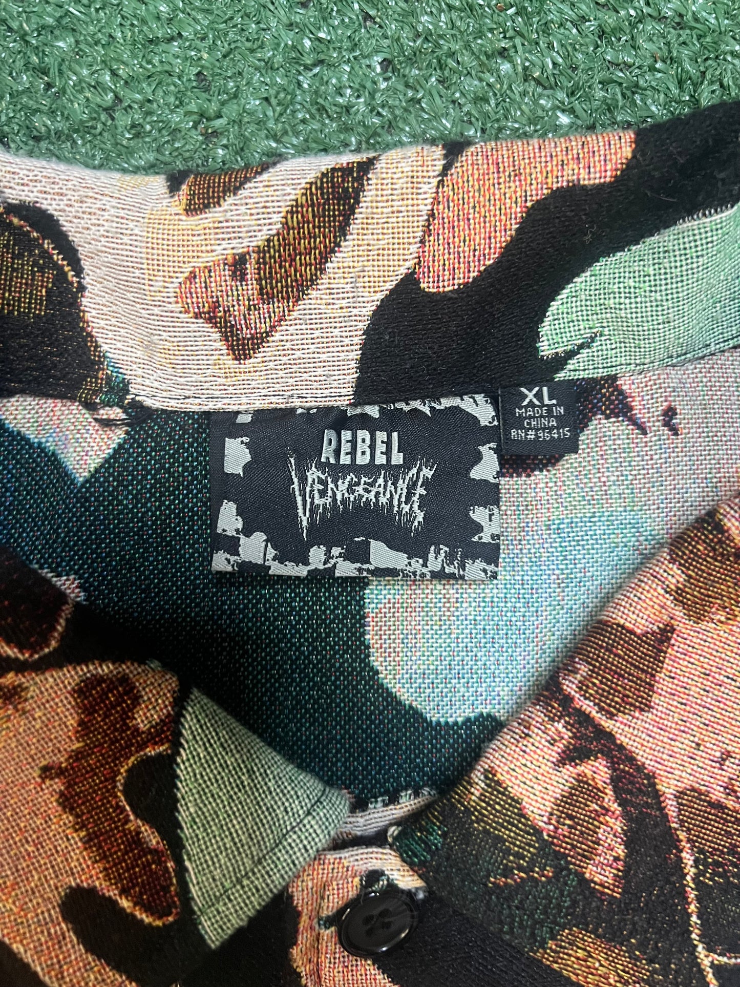 Rebel Vengeance skull tapestry jacket