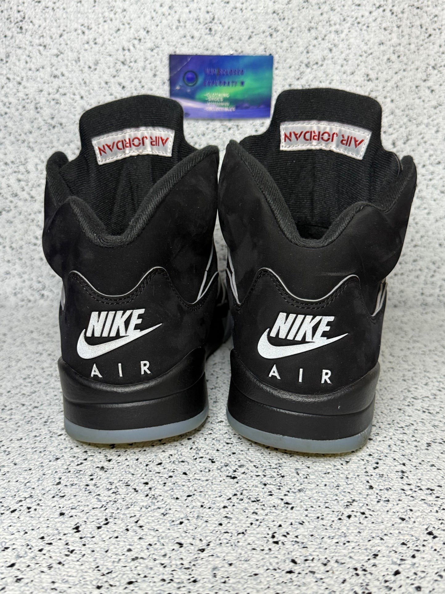 Jordan 5 Black Metallic Reimagined 8 Men/9.5 Women “Preowned”