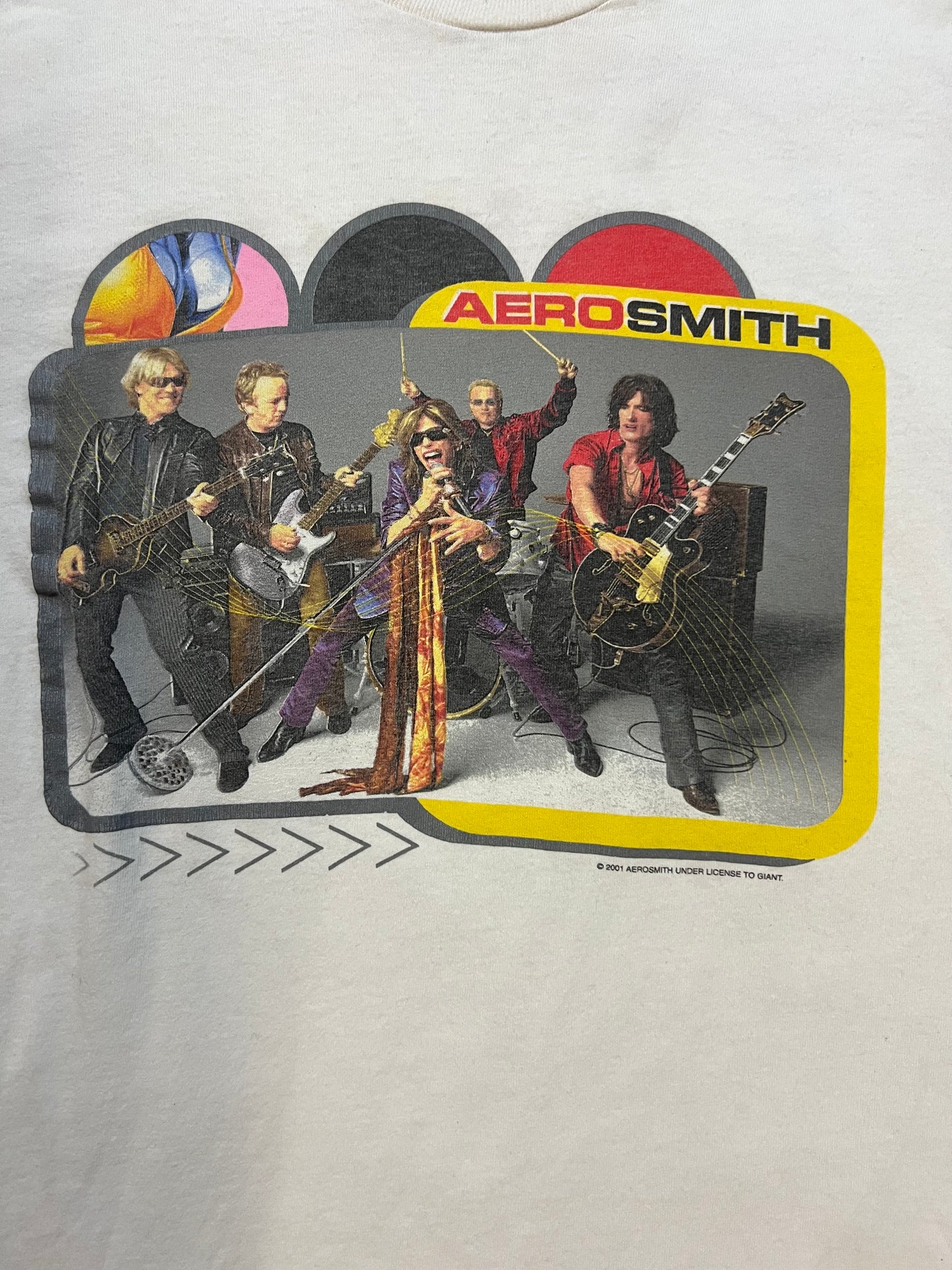 Vintage 2000s  Aerosmith just push play world tour double sided tee