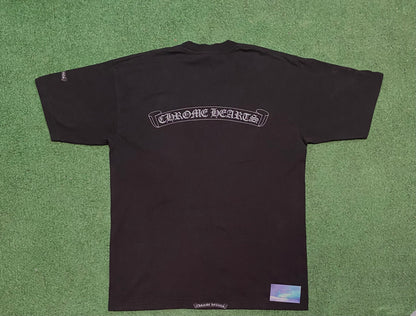 Vintage chrome hearts neck logo dagger tee