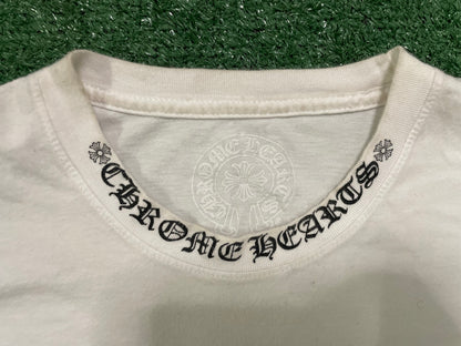 Chrome Hearts neck logo white longsleeve