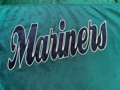 Vintage 1990s Seattle Mariners blue and teal jersey embroidered tee