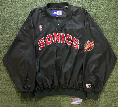 Vintage 1990s Seattle Sonics starter  pullover crewneck