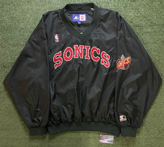 Vintage 1990s Seattle Sonics starter  pullover crewneck