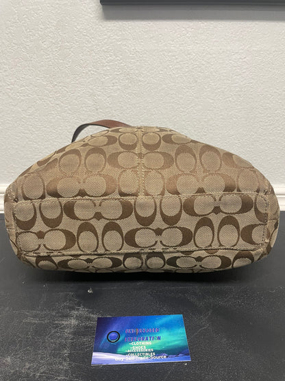 vintage Coach Soho Signature Jacquard Pleated Hobo ashley Shoulder Bag