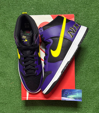 Nike Dunk High Lakers