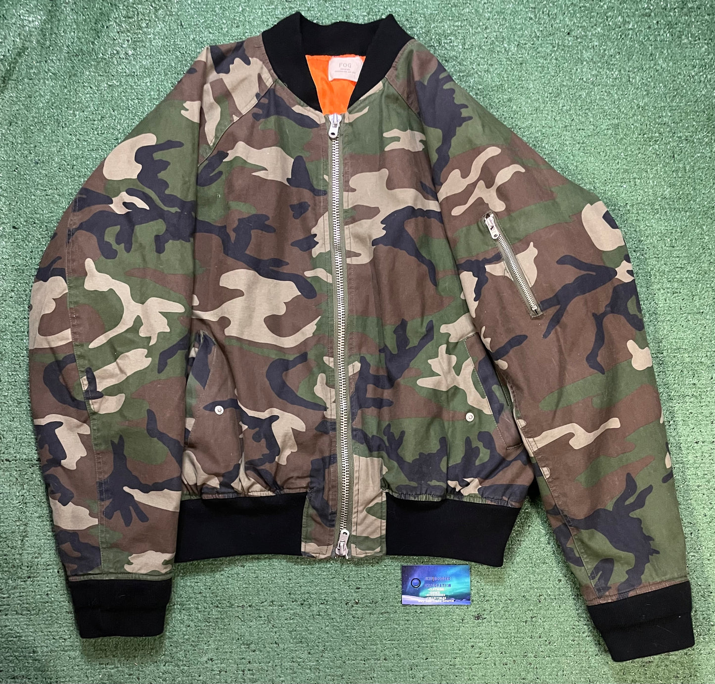 Fear of God FOG Collection Bomber camo Jacket