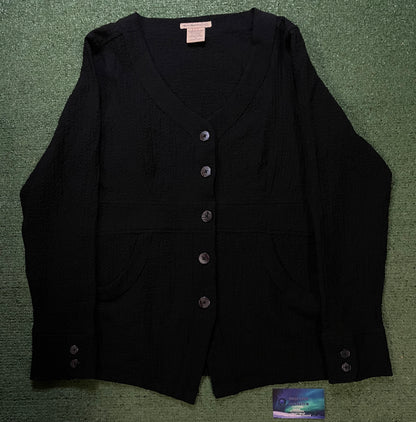 Exofficio black cardigan
