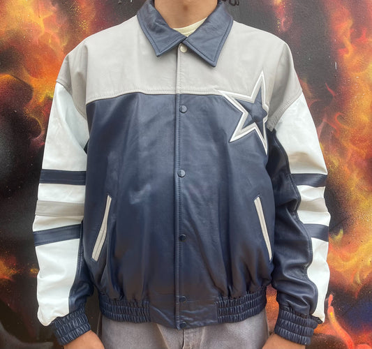 Vintage Dallas cowboys leather jacket