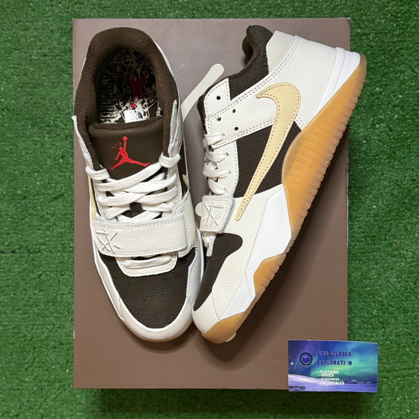 Jordan Jumpman Jack Travis Scott Sail 9.5 Men/11 Women “Preowned”