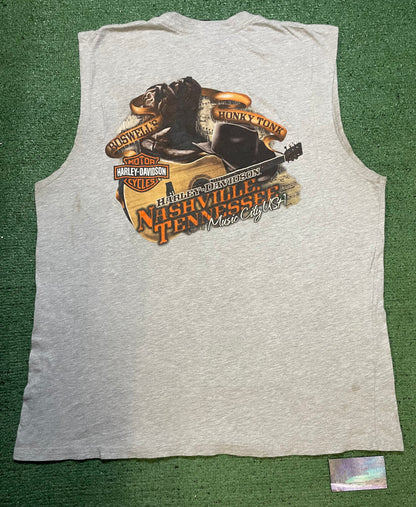 Harley Davidson Nashville cutoff tee