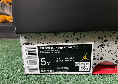 Air Jordan 4 white cement 2025