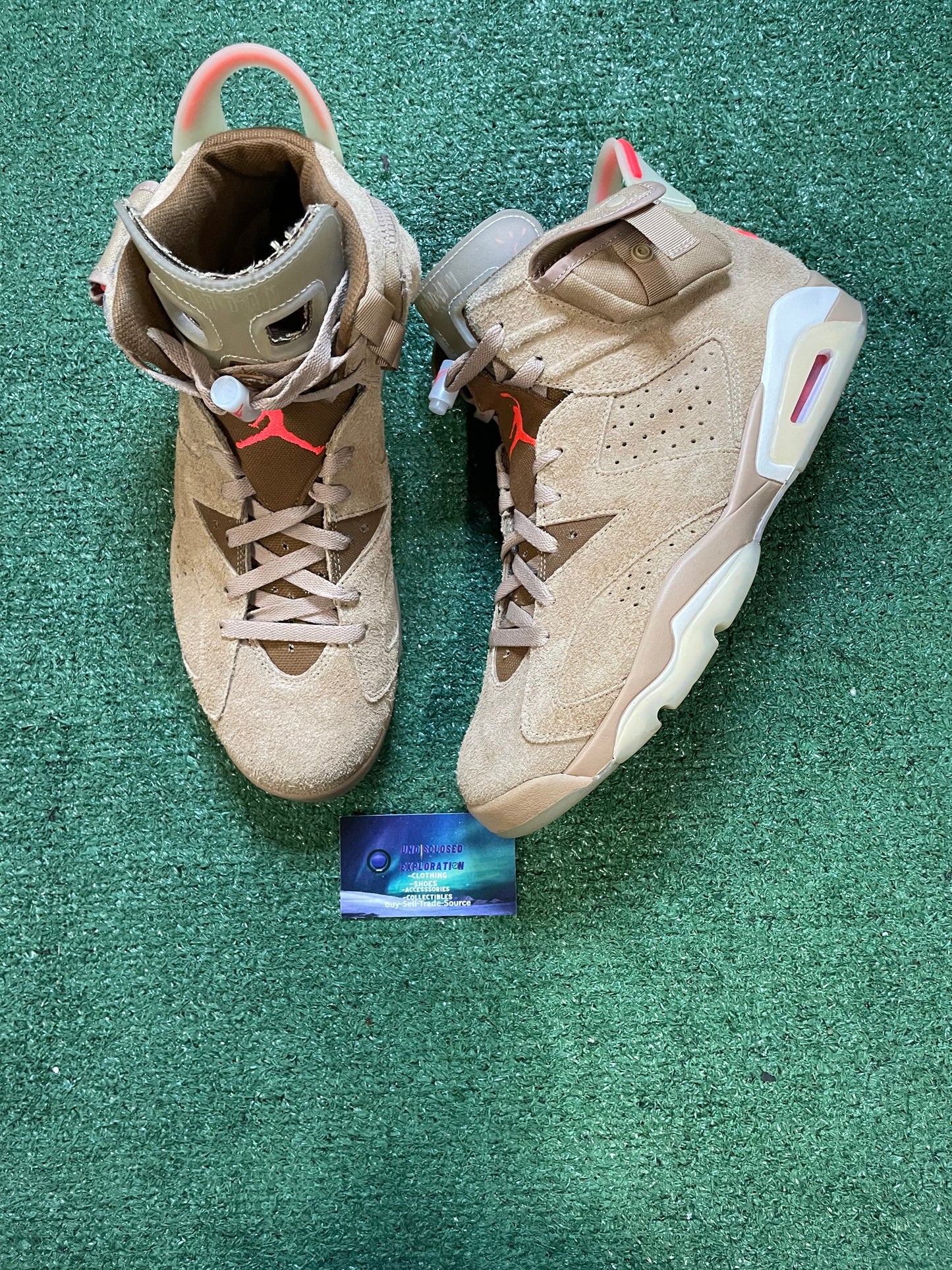 Jordan 6 Travis Scott British khaki size 11men/12.5women