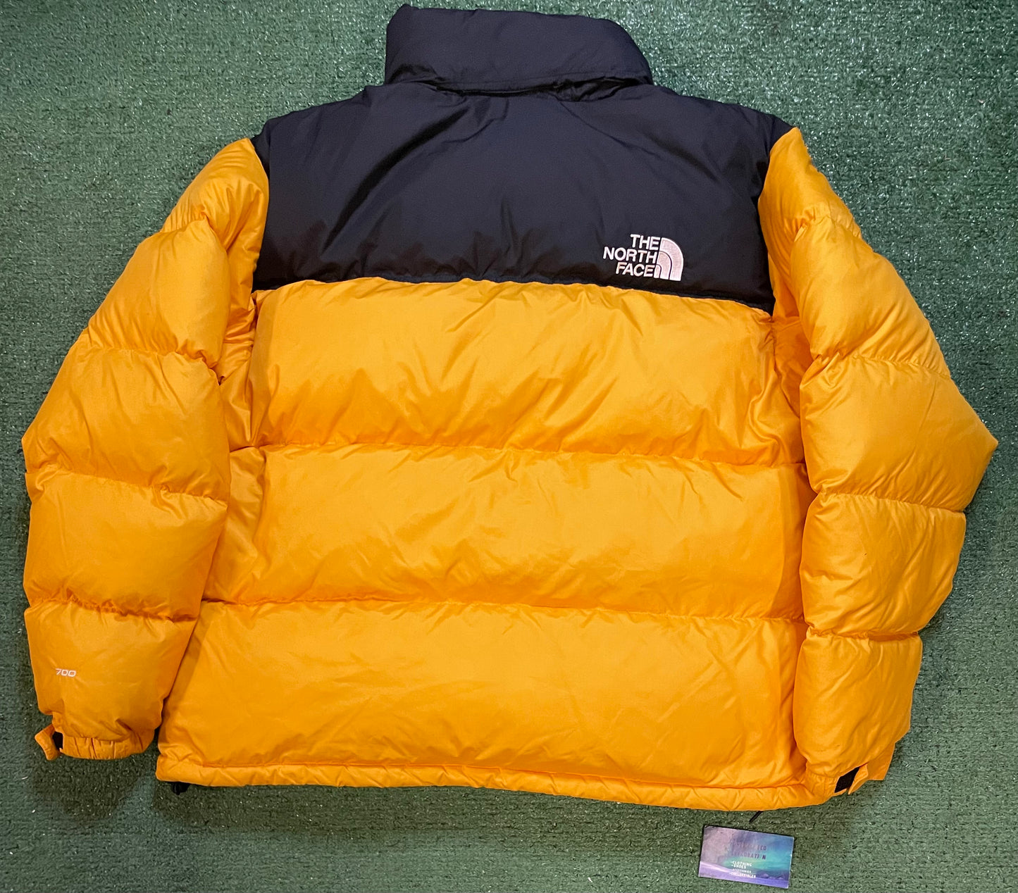 The North Face Nuptse yellow 700 jacket
