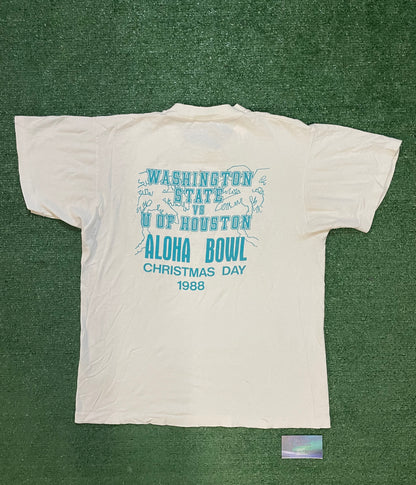 Vintage 1980s Washington state university WSU aloha bowl tee