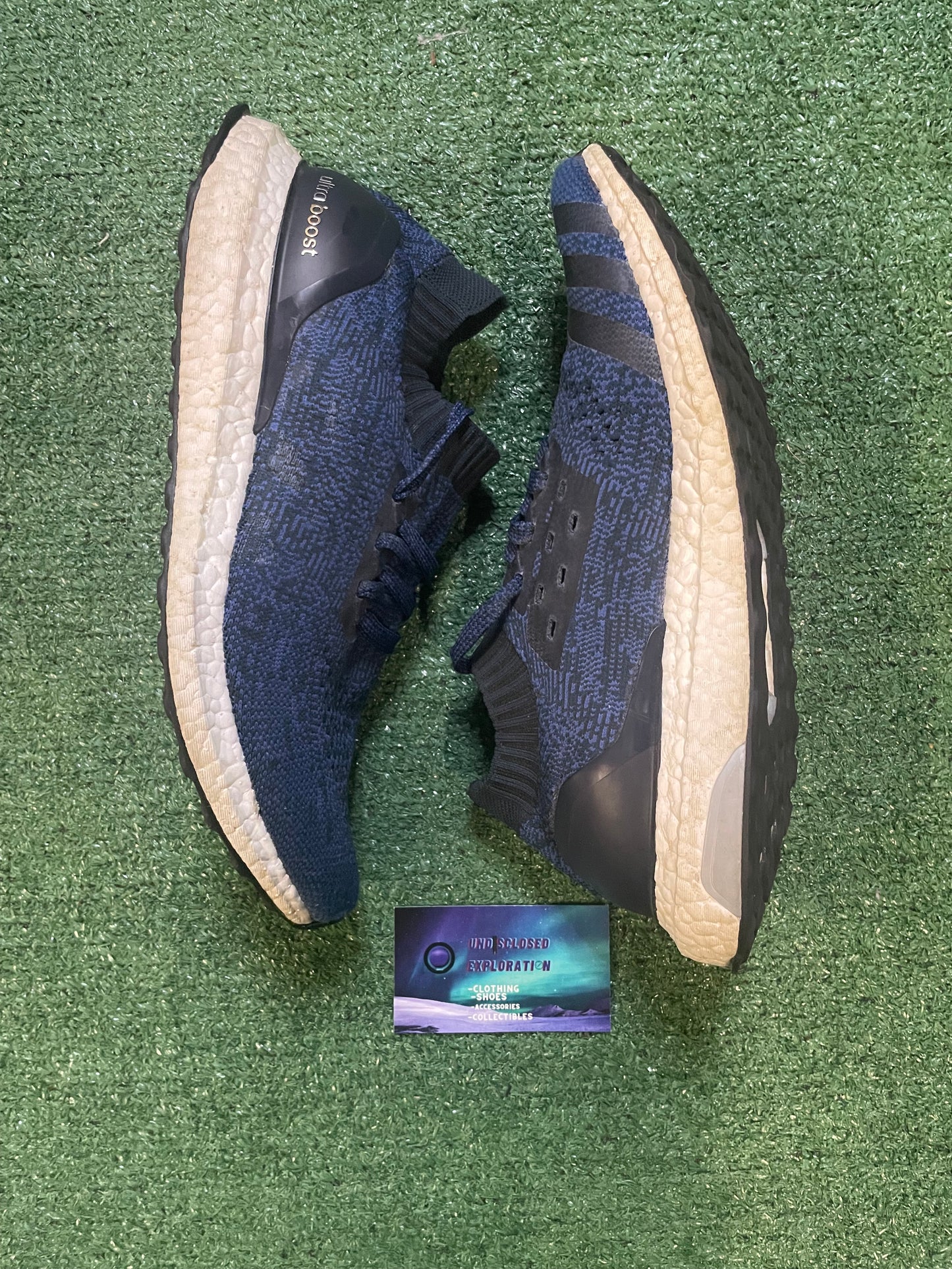 Adidas ultra boost uncaged collegiate navy size 9.5men/11women