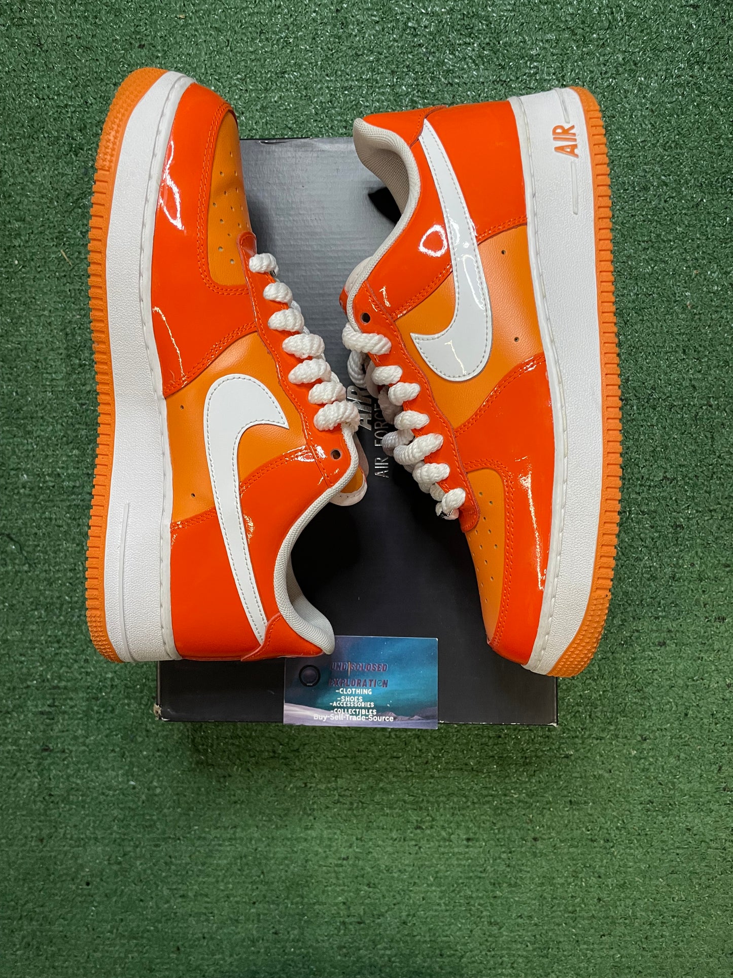 Nike Air Force 1 low orange white size 9.5men/11women