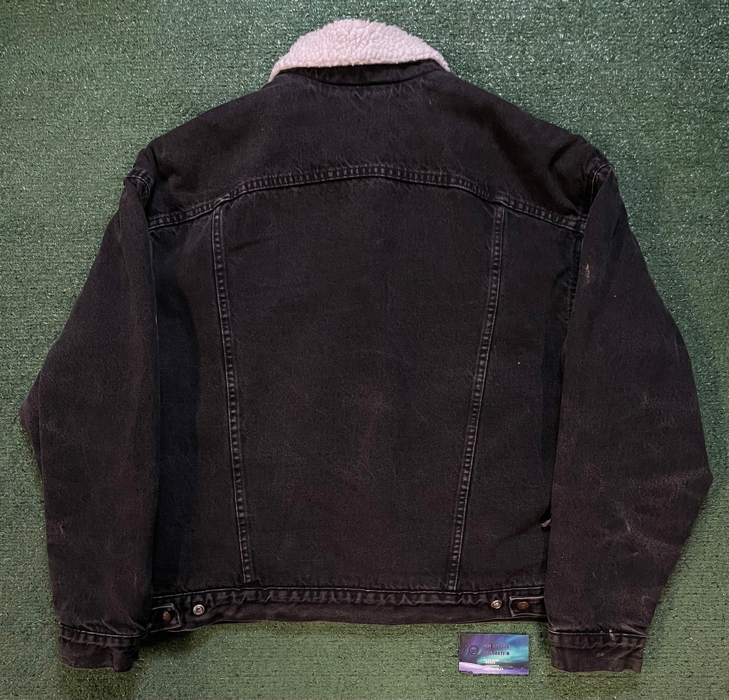 Vintage 1980s Levi’s black Sherpa jean jacket