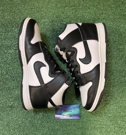 Nike Dunk high black white size 9.5men/11women
