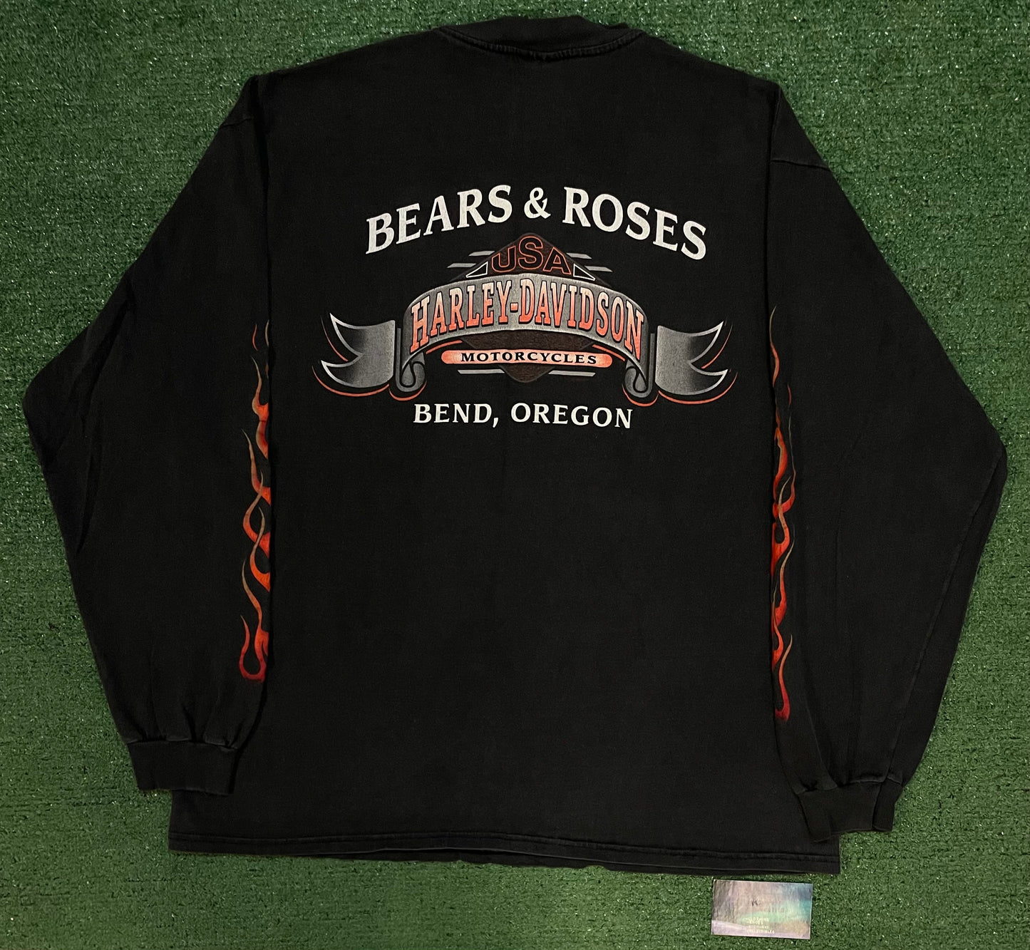 Vintage 1990s Harley Davidson V flame Longsleeve